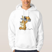 Niedlicher Bär, der eine festliche Ernteplattform Hoodie (Vorderseite)