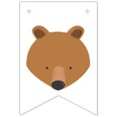Niedlicher Bär ein Foto erster Geburtstag Wimpelkette (Erste Fahne)