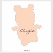 Niedlicher Bär eines beliebigen Farbenautos Aufkleber (Blatt)