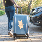 Niedlicher Bär eines beliebigen Farbenautos Aufkleber (Koffer Insitu)