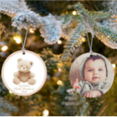 Niedlicher Bär Erstes Foto Ornament