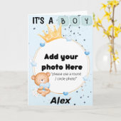 Niedlicher Bär Es ist eine junge Grüße Karte (Gelbe Blume)