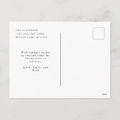 Niedlicher Bär Frohe Weihnachten Foto Weihnachten  (Rückseite)