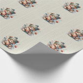 Niedlicher Bär Geschenkpapier (Ecke)