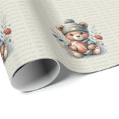 Niedlicher Bär Geschenkpapier (Rolleneckpunkt)