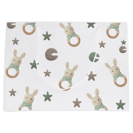 Niedlicher Bär Große Geschenktüte (Vorderseite)