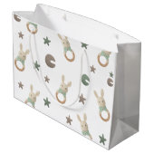 Niedlicher Bär Große Geschenktüte (Rückseite Schrägansicht)