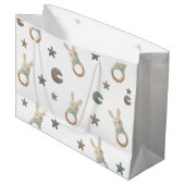 Niedlicher Bär Große Geschenktüte (Vorderseite Schrägansicht)