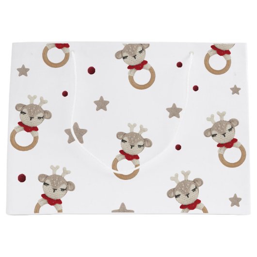 Niedlicher Bär Große Geschenktüte (Vorderseite)