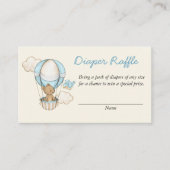 Niedlicher Bär Hallo Little One Diaper Raffle Begleitkarte (Vorderseite)