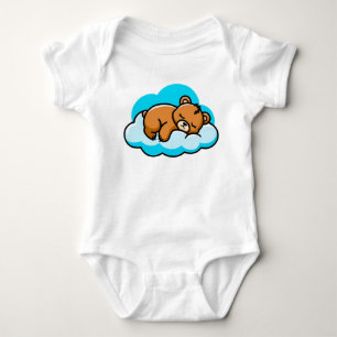 Niedlicher Bär im Cartoon Baby Strampler