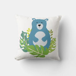 niedlicher Bär im Wald Kissen