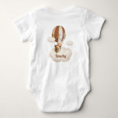 Niedlicher Bär in Heißluftballon Baby Strampler (Rückseite)