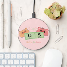 Niedlicher Bär in Liebe "Wir" personalisieren