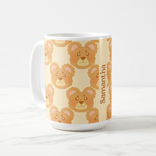 Niedlicher Bär Kaffeetasse (Vorderseite Links)