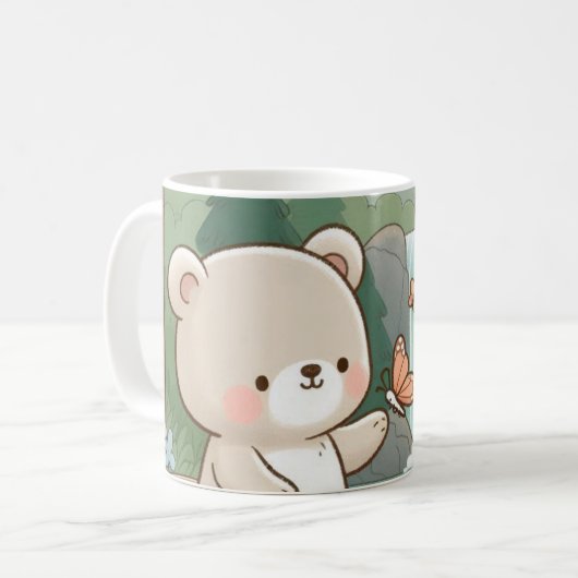 Niedlicher Bär Kaffeetasse (Vorderseite Links)