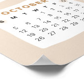 Niedlicher Bär - Kalender 2025 Poster (Ecke)