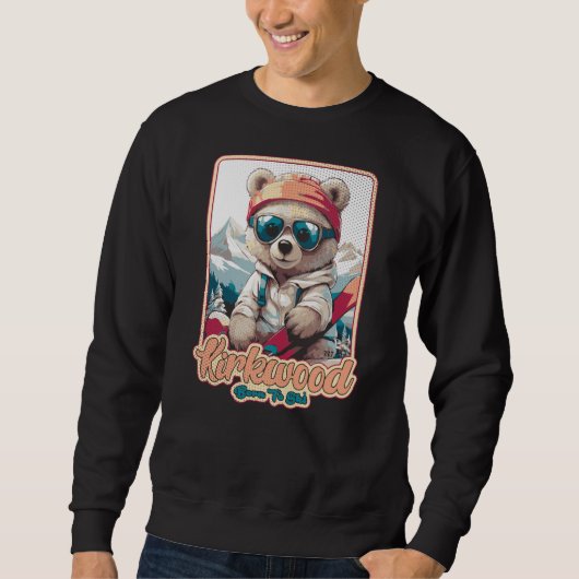 Niedlicher Bär Kirkwood Ski Sweatshirt (Vorderseite)