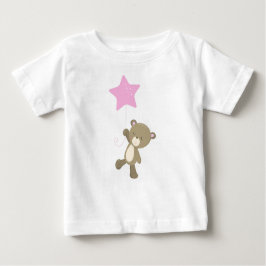Niedlicher Bär, kleiner Bär, Bär mit Ballon, Star Baby T-shirt