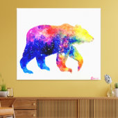 Niedlicher Bär Leinwanddruck (Insitu (Wohnzimmer))