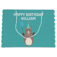 Niedlicher Bär mit Balloon Geburtstagsparty