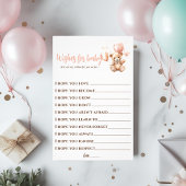 Niedlicher Bär mit Balloons | Baby Pink Flyer