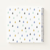 Niedlicher Bär mit benutzerdefinierbarem Namen Notizblock (Rückseite)