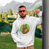 Niedlicher Bär mit Eiscreme-Kone-Fun Tier Hoodie