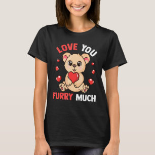 Niedlicher Bär mit Herz für Mädchen, die Liebe trä T-Shirt