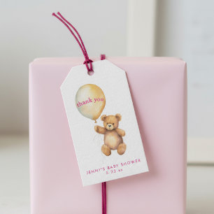 Niedlicher Bär mit Party Ballspass Geschenkanhänger