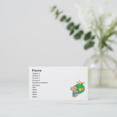 Niedlicher Bär mit riesigem Honigtopf Visitenkarte (Stehend Vorderseite)