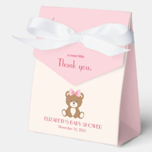 Niedlicher Bär mit rosa Bug Gesichtskasten Geschenkschachtel