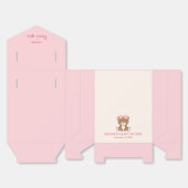 Niedlicher Bär mit rosa Bug Gesichtskasten Geschenkschachtel (Ungefaltet)