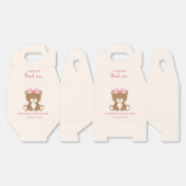 Niedlicher Bär mit rosa Bug Gesichtskasten Geschenkschachtel (Ungeklappt)