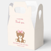 Niedlicher Bär mit rosa Bug Gesichtskasten Geschenkschachtel (Offen)