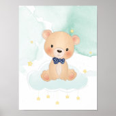 Niedlicher Bär mit Sternen Poster (Vorne)