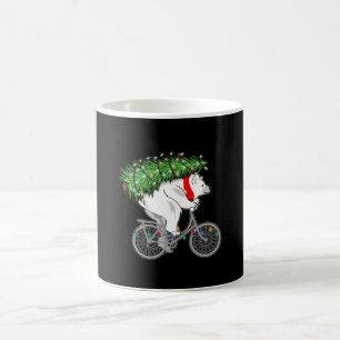 Niedlicher Bär mit Weihnachtsbaumgeschenk für Radf Kaffeetasse