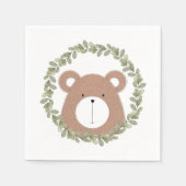 Niedlicher Bär Napkins Serviette (Vorderseite)