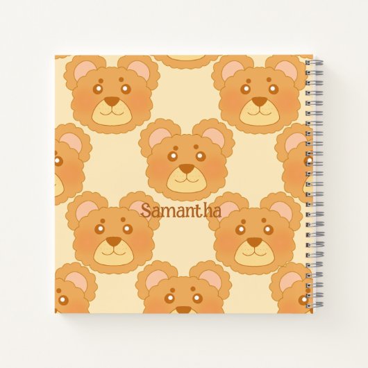 Niedlicher Bär Notizblock (Rückseite)