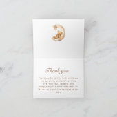 Niedlicher Bär Oven the Moon Baby Dusche Danke Kar (Innenseite)