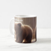 Niedlicher Bär Personalisiert Kaffee Tasse (Vorderseite Links)