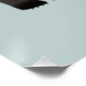 Niedlicher Bär Personalisiert Poster (Ecke)