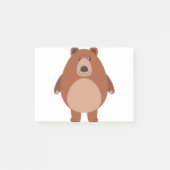 Niedlicher Bär Post-it Klebezettel (Vorderseite)