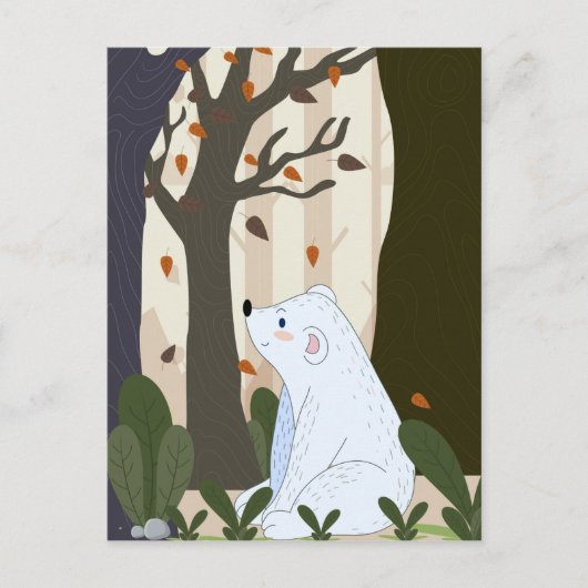 Niedlicher Bär Postkarte (Vorderseite)