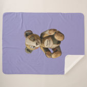 niedlicher Bär Sherpadecke (Vorderseite (Horizontal))