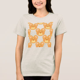 Niedlicher Bär Tri-Blend Shirt