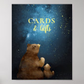 Niedlicher Bär Twinkle Kleine Star Cards Geschenke Poster (Vorne)