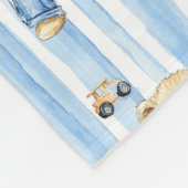 Niedlicher Bär und Baby Fleecedecke (Ecke)