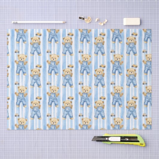 Niedlicher Bär und Baby Seidenpapier (Handwerk)