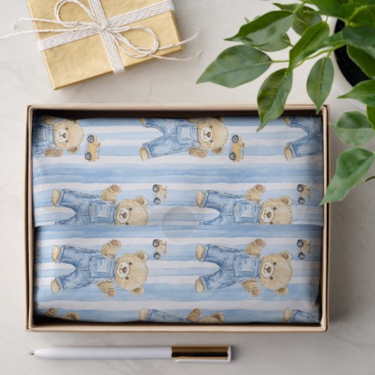 Niedlicher Bär und Baby Seidenpapier (Geschenk)